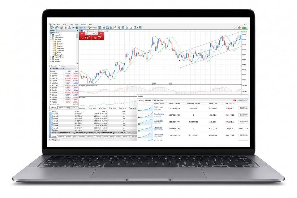 Kintex trading platform shown on desktop and mobile devices